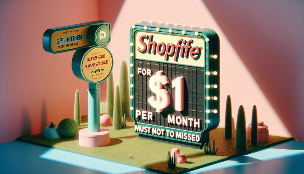 shopify à 1$ par mois : une offre à ne pas manquer ?