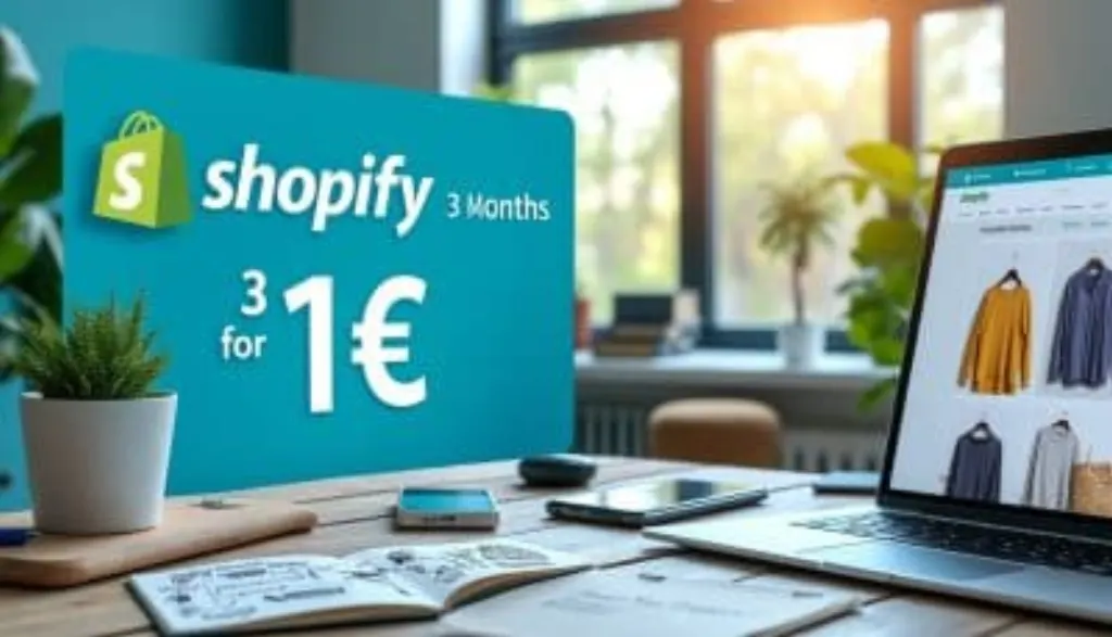 profitez de l'offre exceptionnelle shopify : 3 mois d'abonnement à seulement 1€ ! lancez votre boutique en ligne sans vous ruiner et découvrez toutes les fonctionnalités de la plateforme.